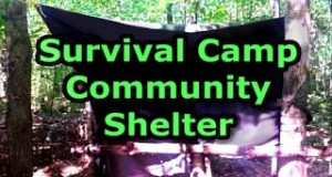 Kaz-vs-Wild-6-Building-A-Community-Shelter-At-Survival-Camp
